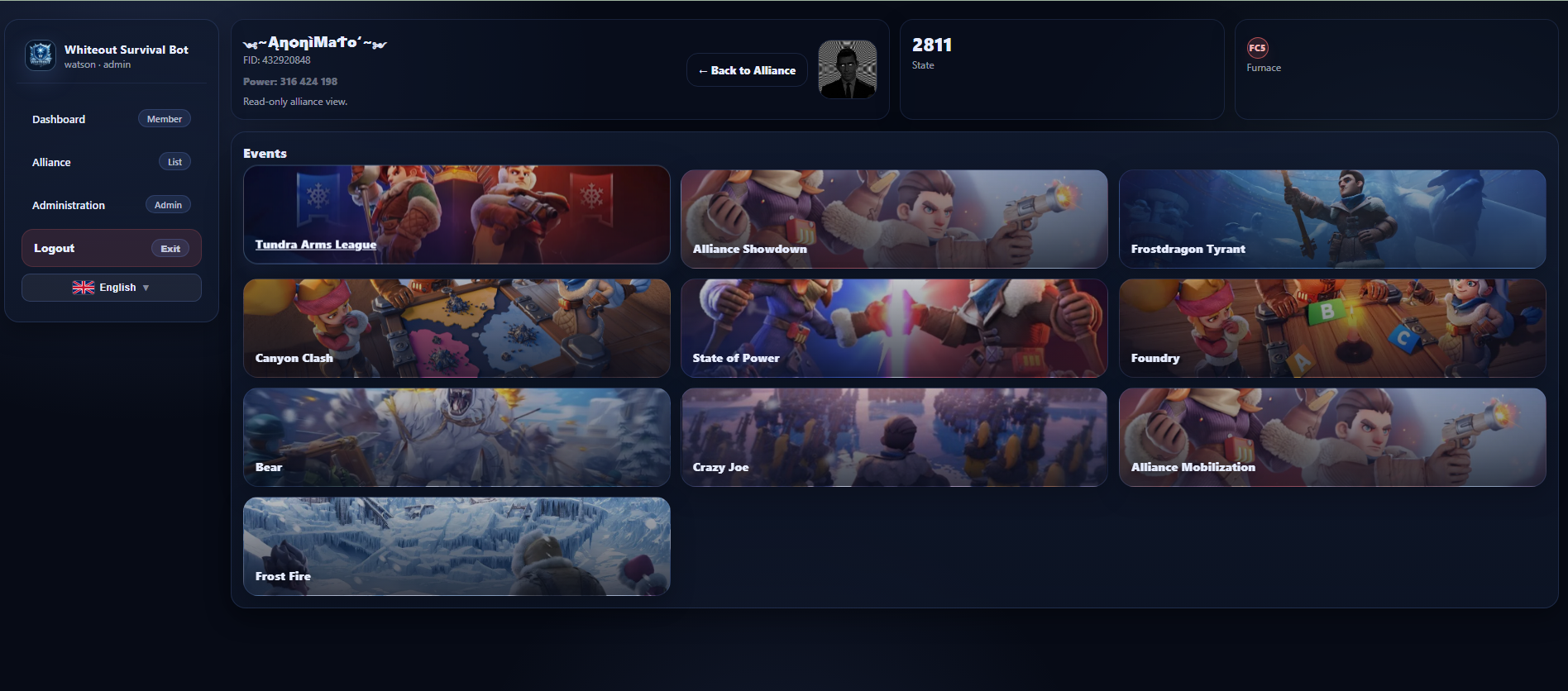 Event Rotation Board